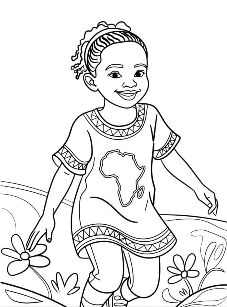 Desenho de Dia da Consciência Negra para imprimir