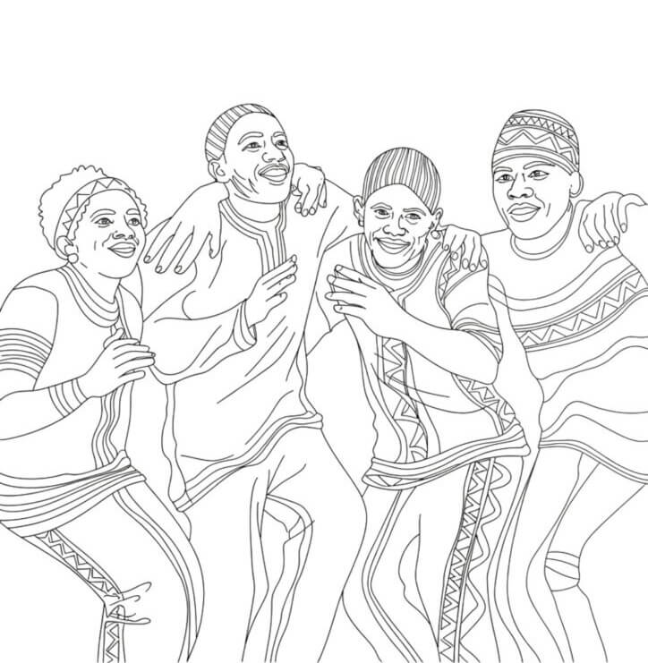 Desenho de Dia da Consciência Negra para imprimir