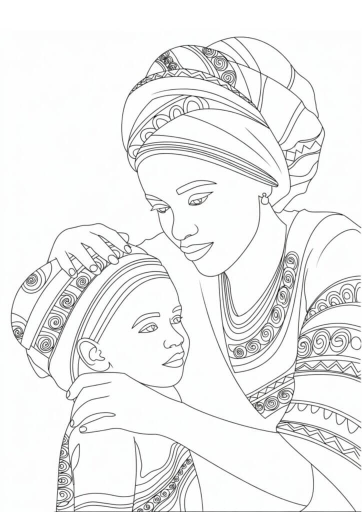 Desenho de Dia da Consciência Negra para imprimir