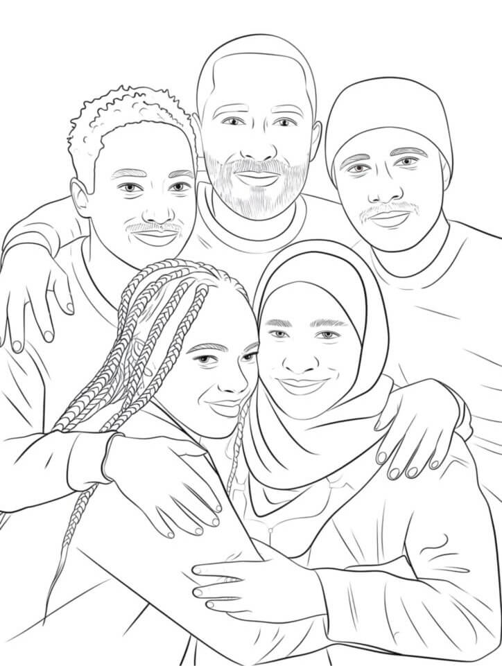Desenho de Dia da Consciência Negra para imprimir