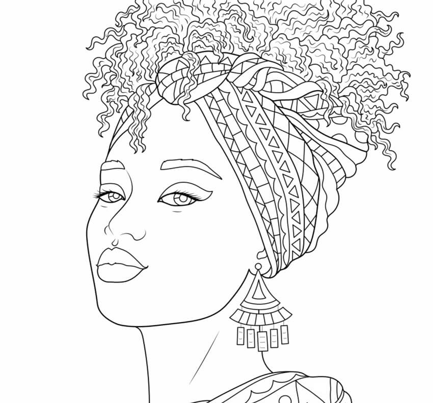Desenho de Dia da Consciência Negra para imprimir