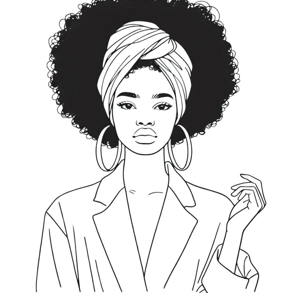 Desenho de Dia da Consciência Negra para imprimir
