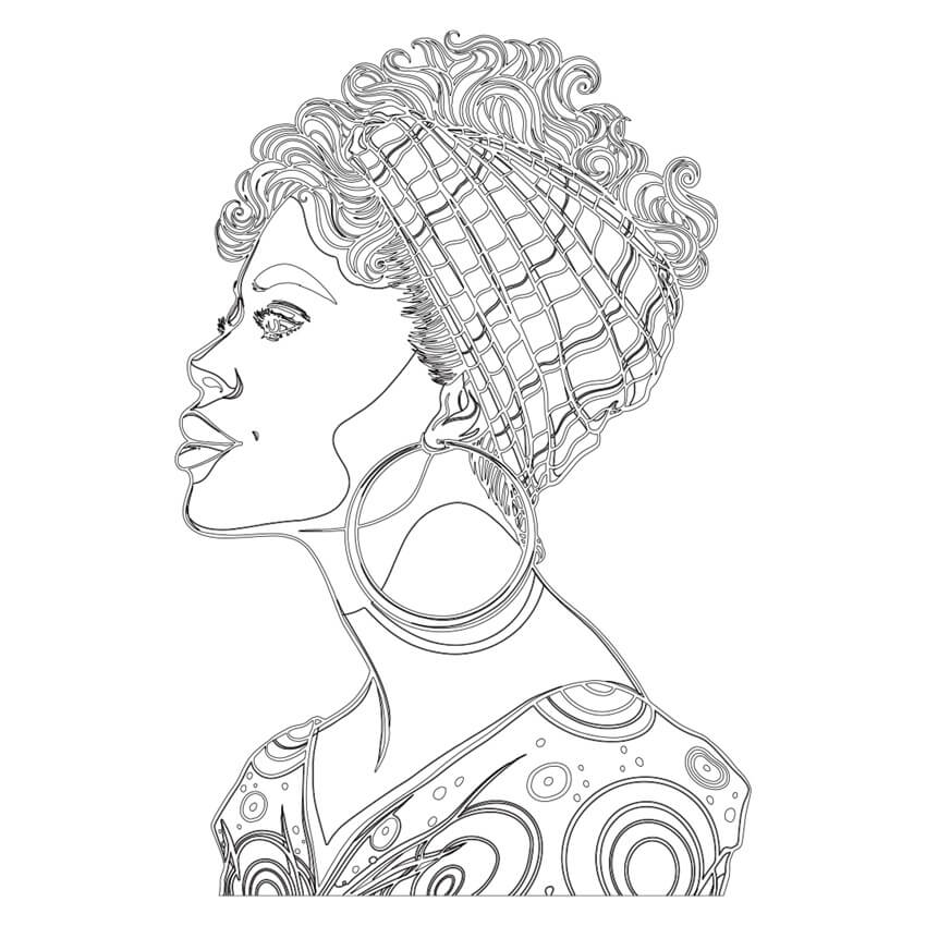 Desenho de Dia da Consciência Negra para imprimir