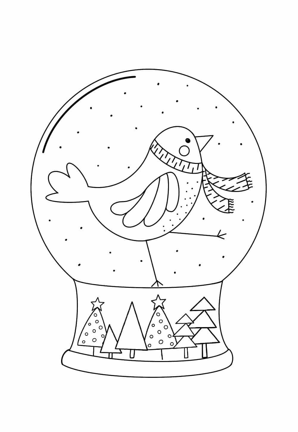 Desenho de Natal para imprimir