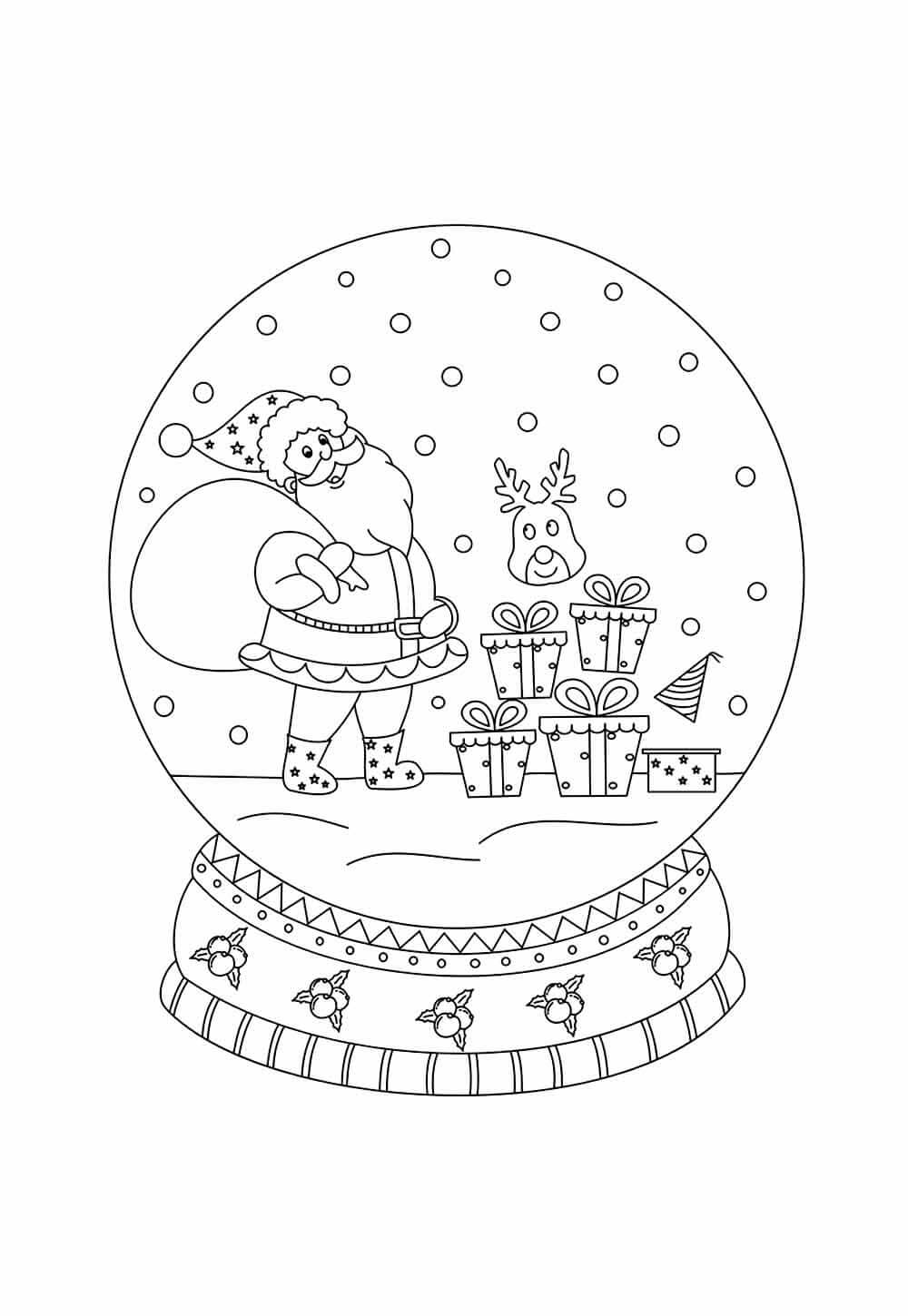 Desenho de Natal para imprimir