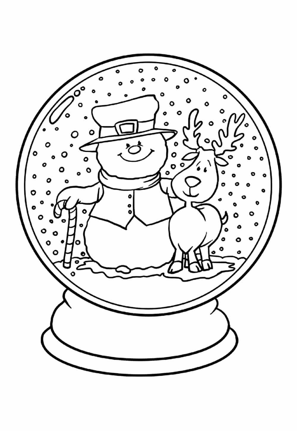 Desenho de Natal para imprimir