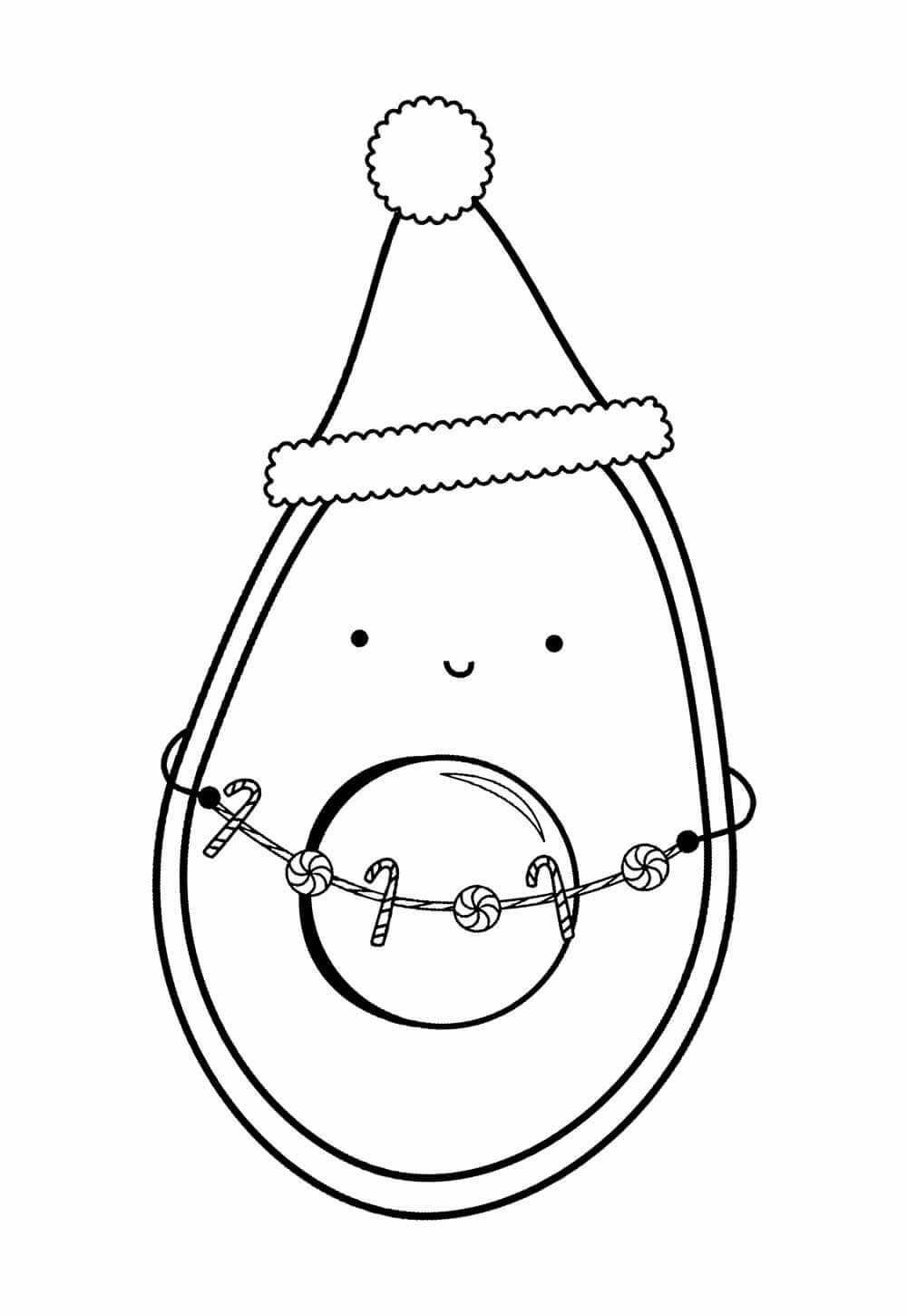 Desenho de Natal para imprimir