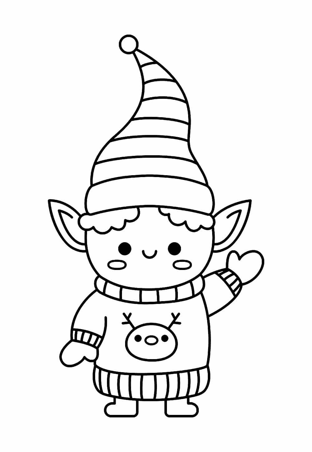 Desenho de Natal para imprimir