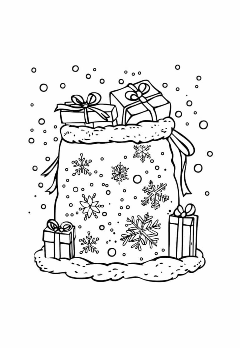 Desenho de Natal para imprimir