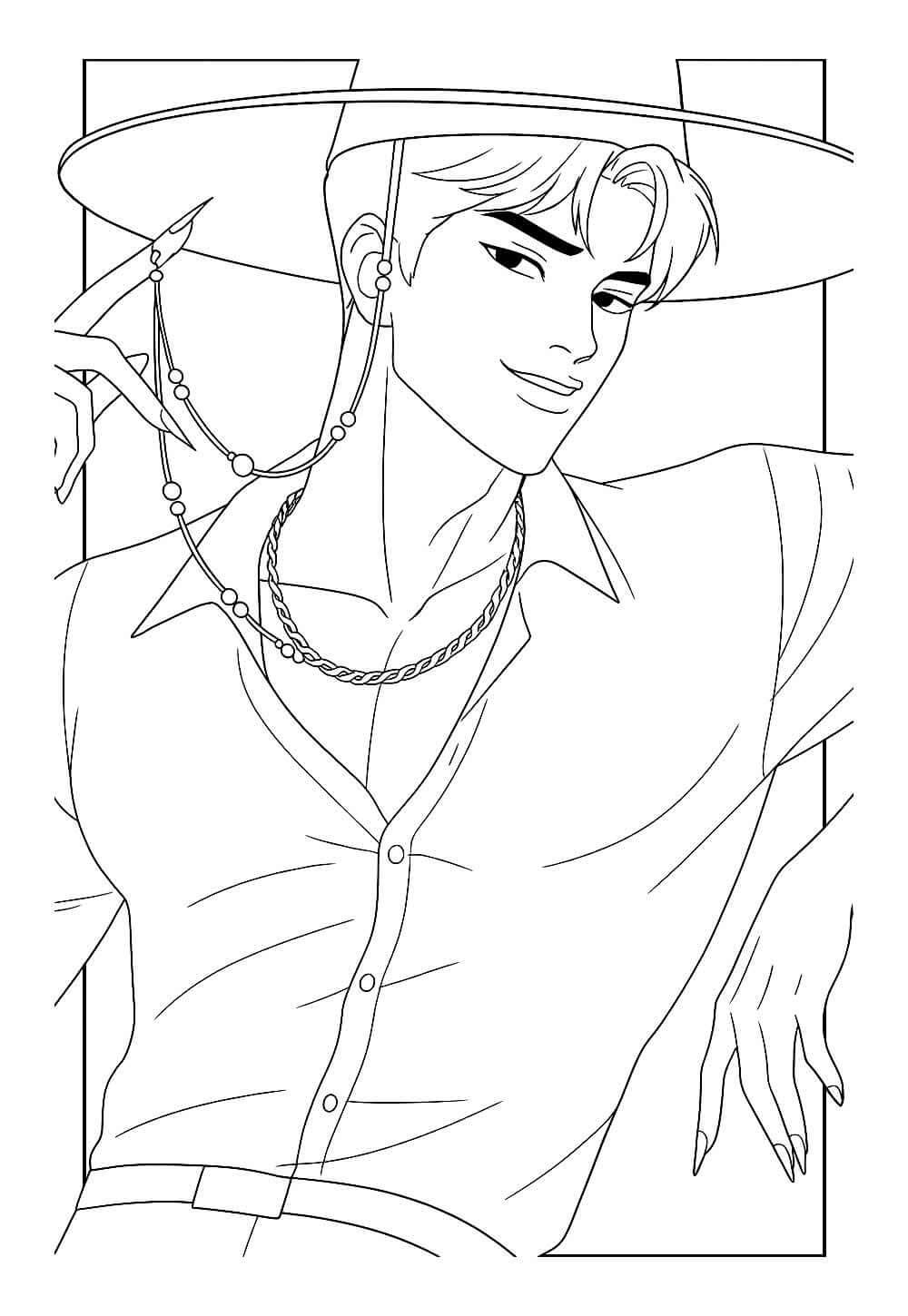 Desenho de Saja Boys para imprimir