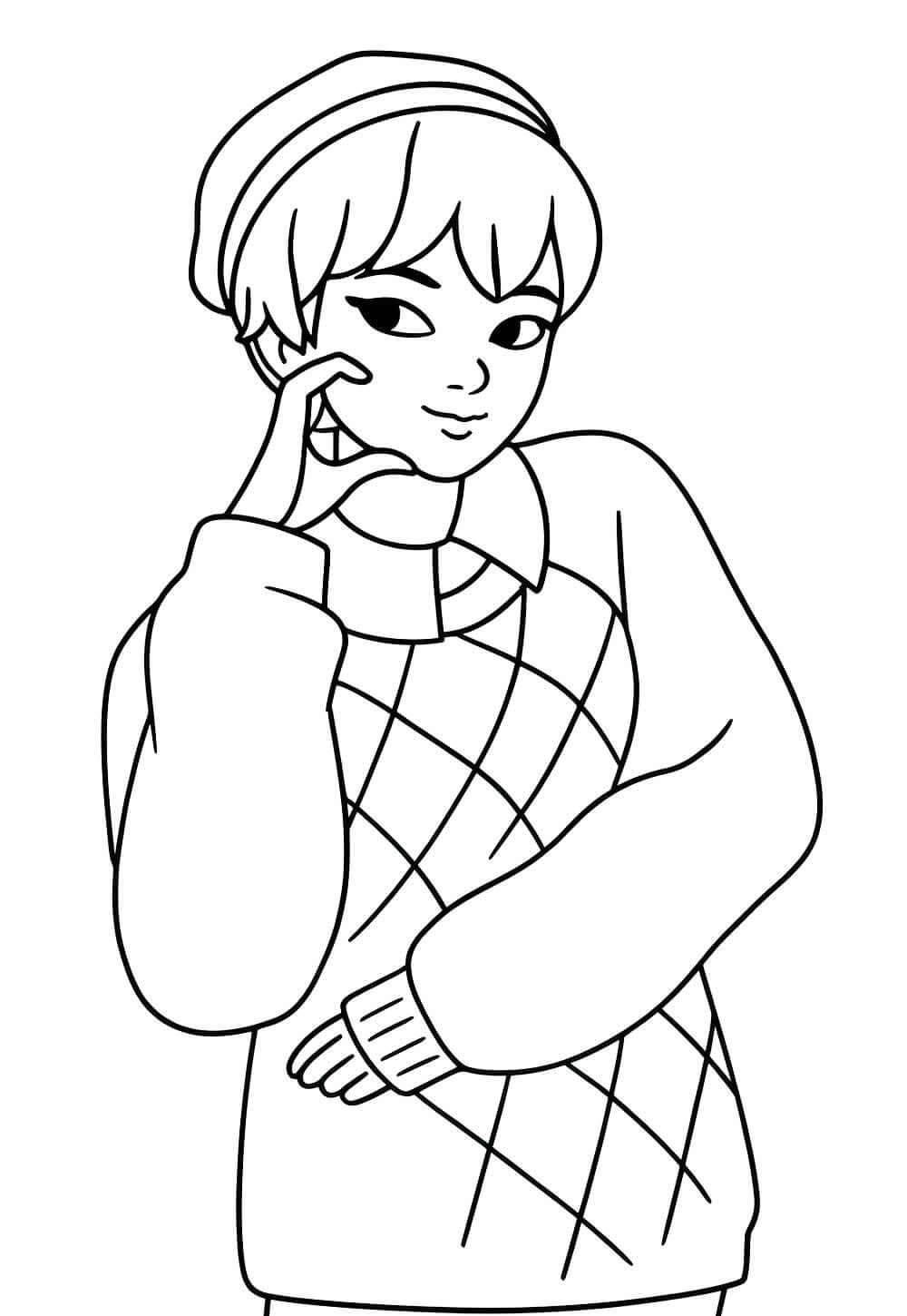 Desenho de Saja Boys para imprimir