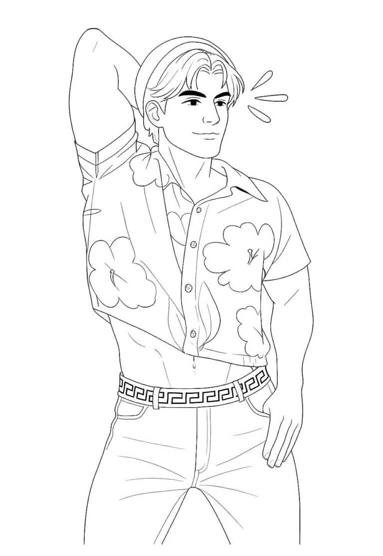 Desenho de Saja Boys para imprimir