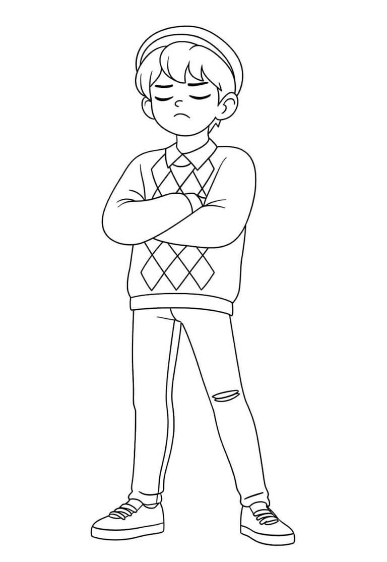Desenho de Saja Boys para imprimir