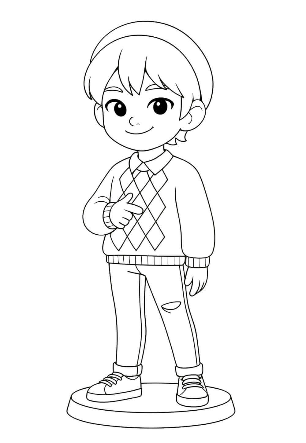 Desenho de Saja Boys para imprimir