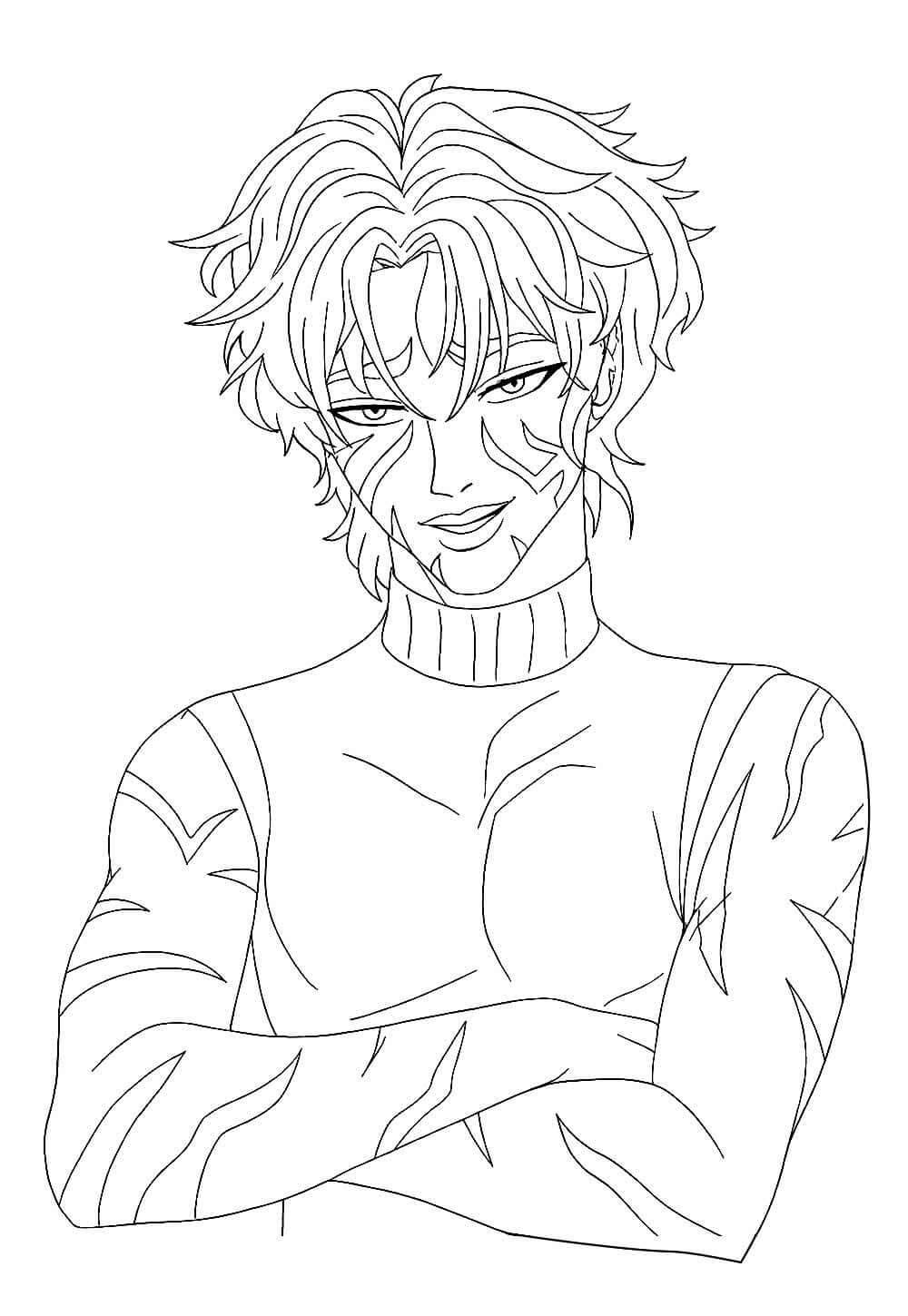 Desenho de Saja Boys para imprimir