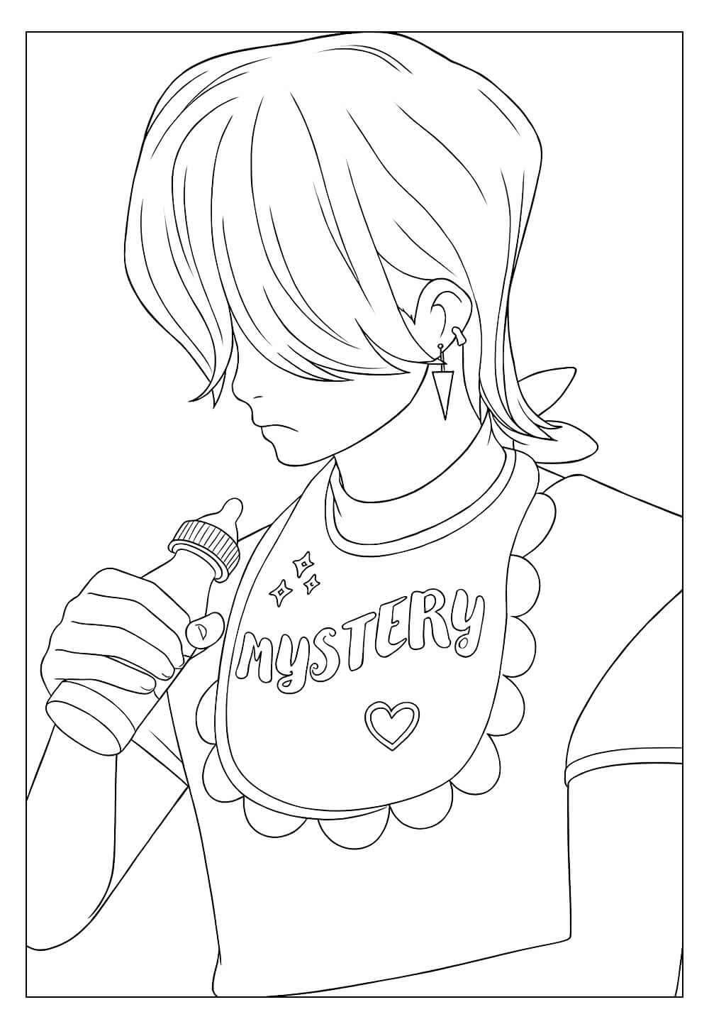 Desenho de Saja Boys para imprimir