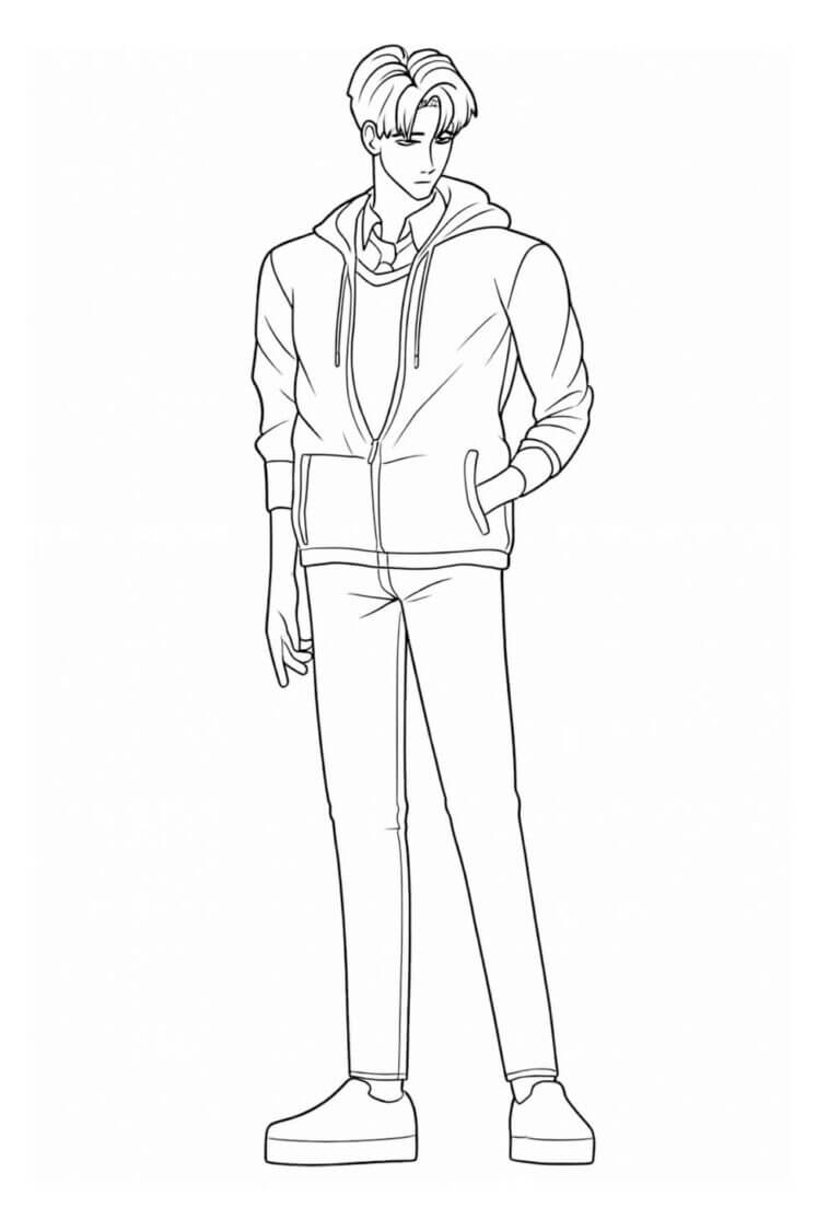 Desenho de Saja Boys para imprimir
