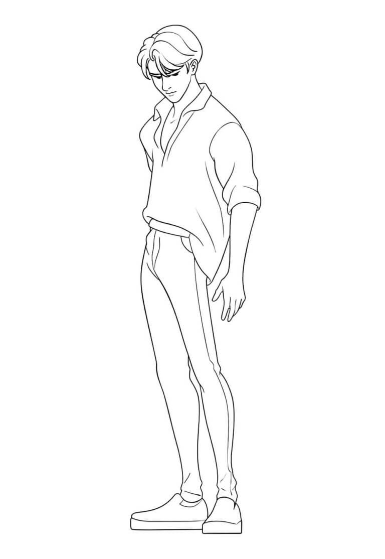 Desenho de Saja Boys para imprimir