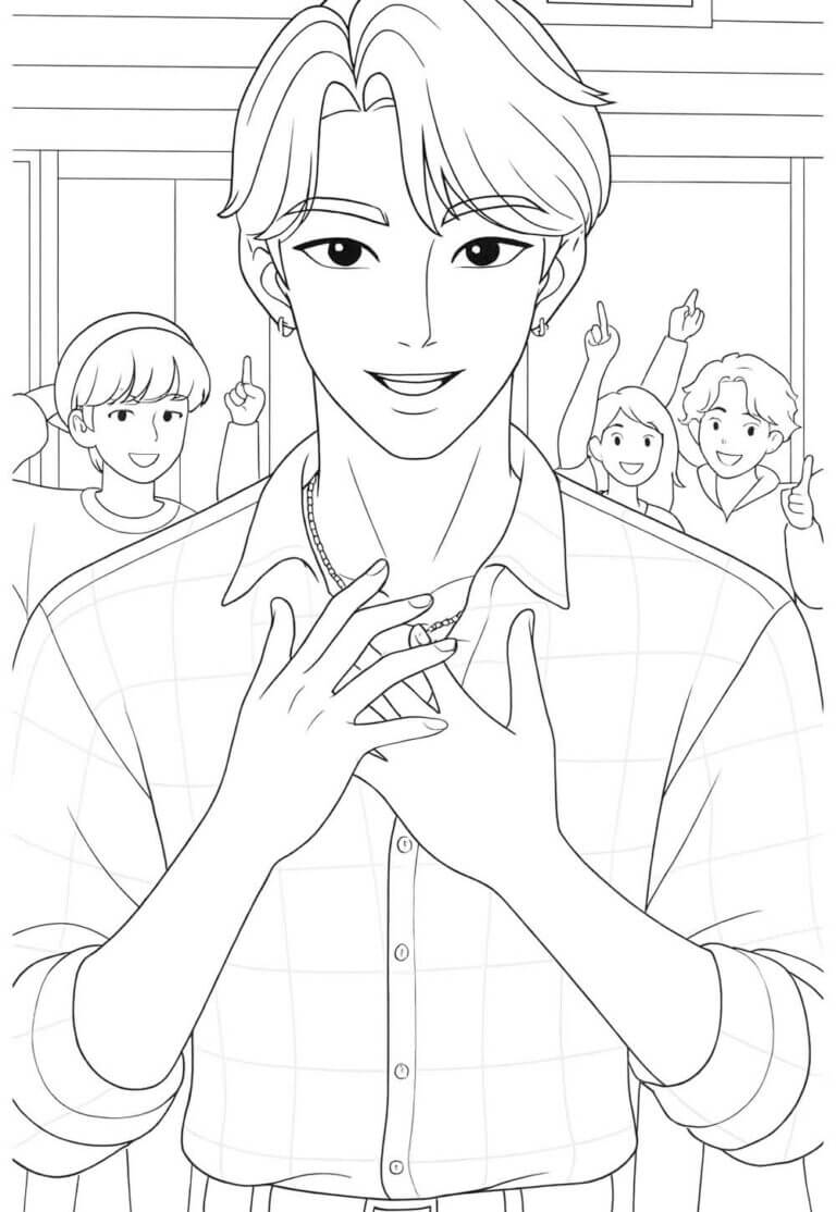 Desenho de Saja Boys para imprimir