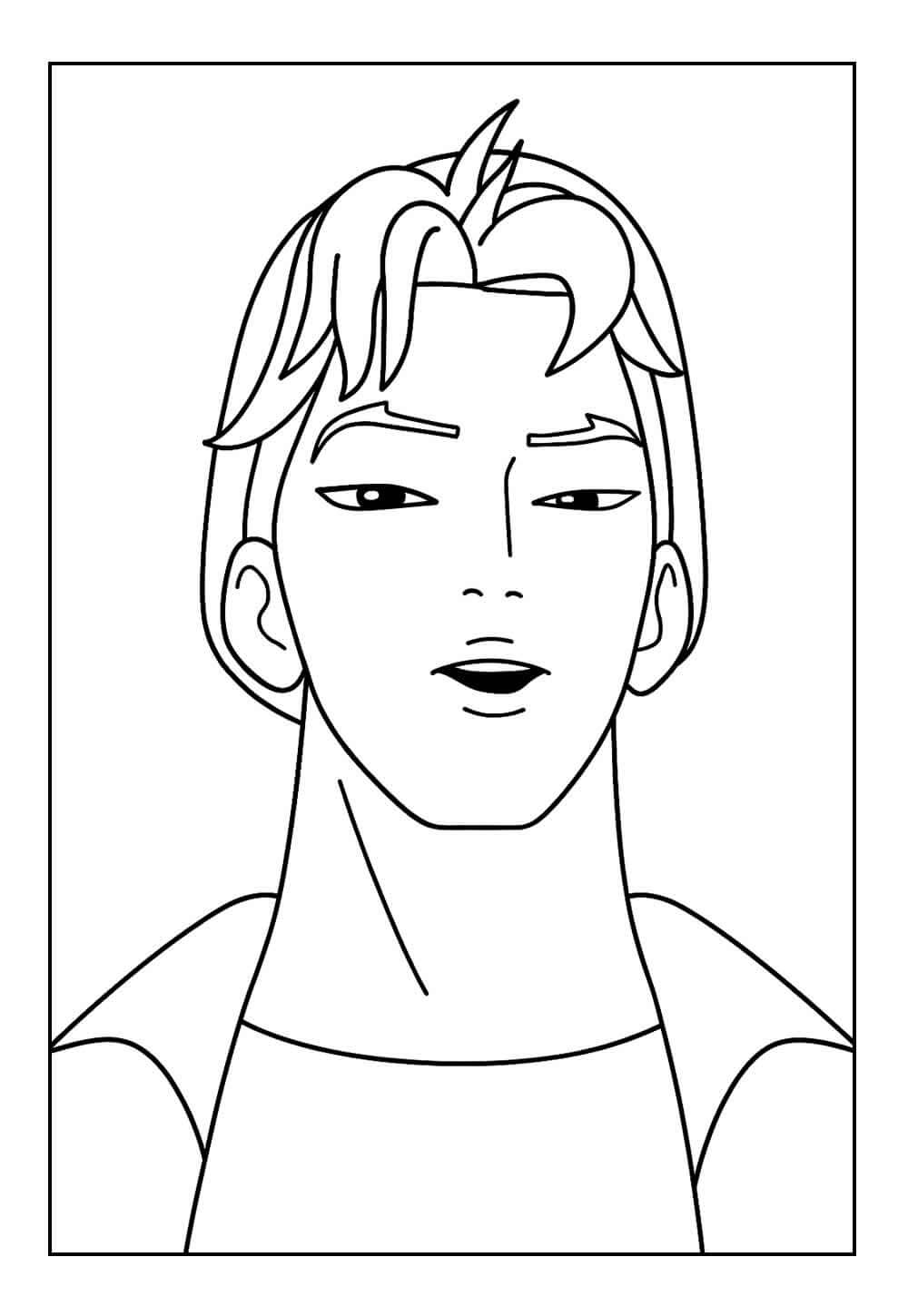 Desenho de Saja Boys para imprimir