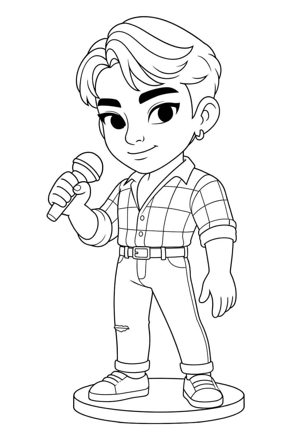 Desenho de Saja Boys para imprimir