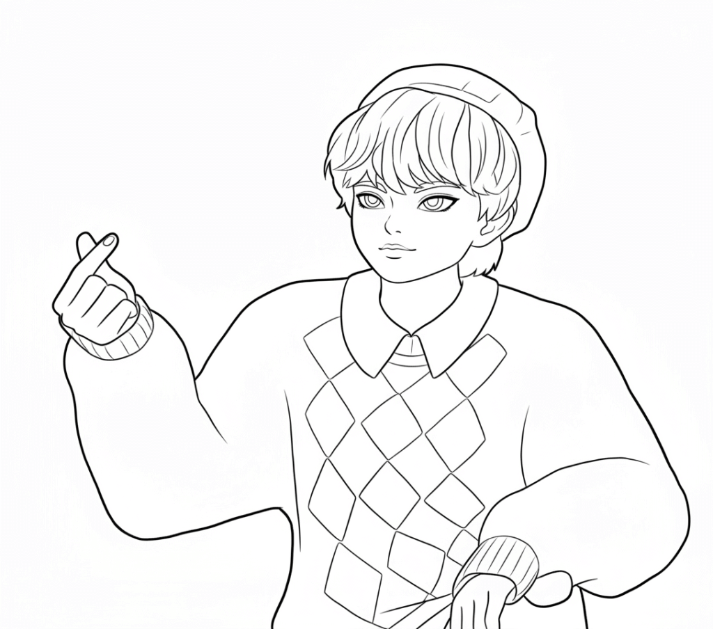 Desenho de Saja Boys para imprimir