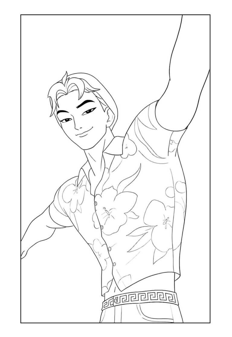 Desenho de Saja Boys para imprimir