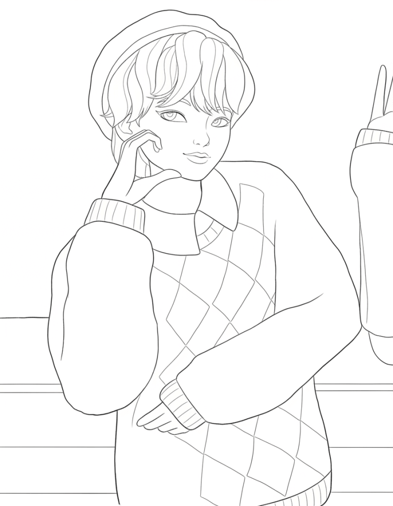 Desenho de Saja Boys para imprimir