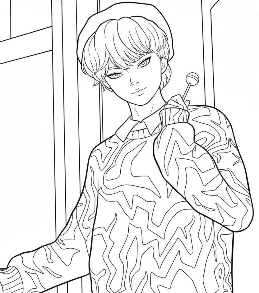 Desenho de Saja Boys para imprimir