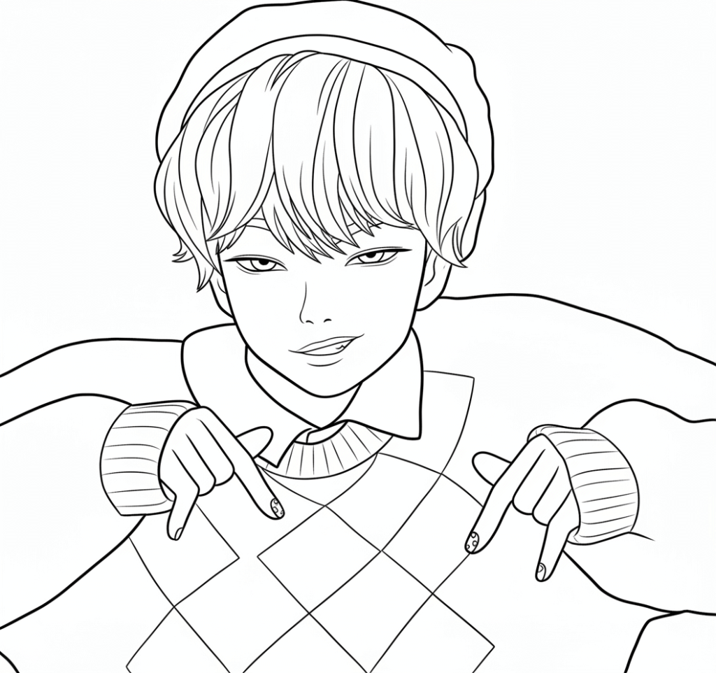 Desenho de Saja Boys para imprimir