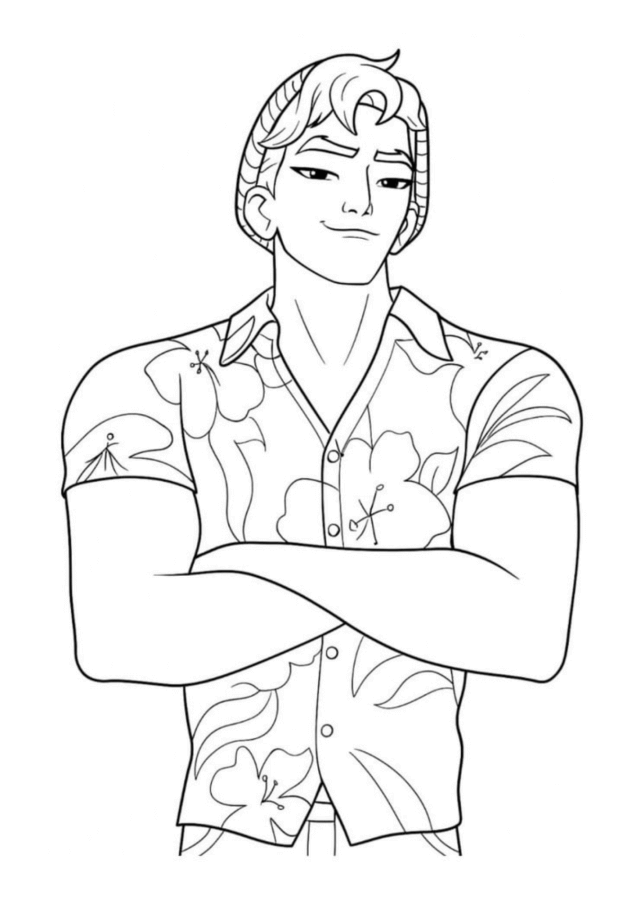 Desenho de Saja Boys para imprimir
