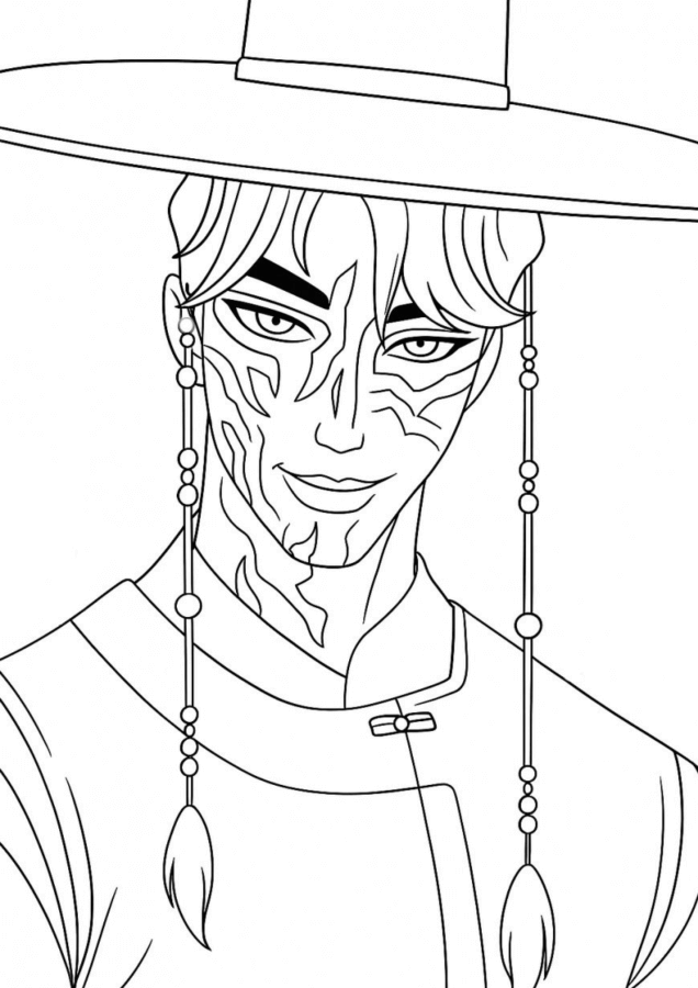 Desenho de Saja Boys para imprimir