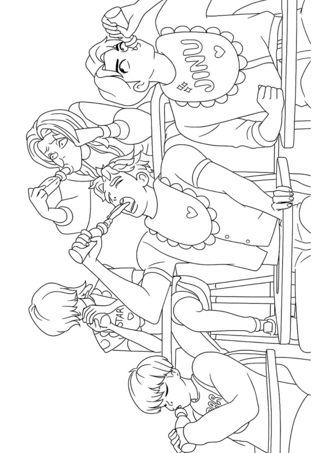 Desenho de Saja Boys para imprimir