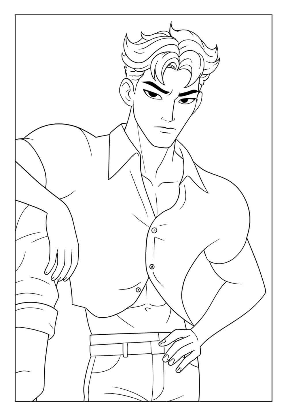 Desenho de Saja Boys para imprimir