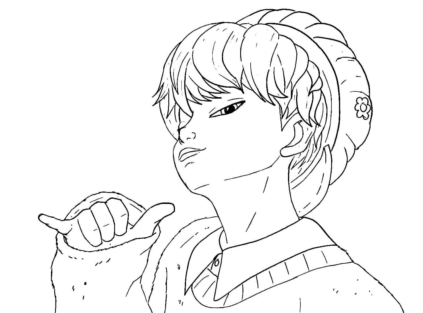 Desenho de Saja Boys para imprimir