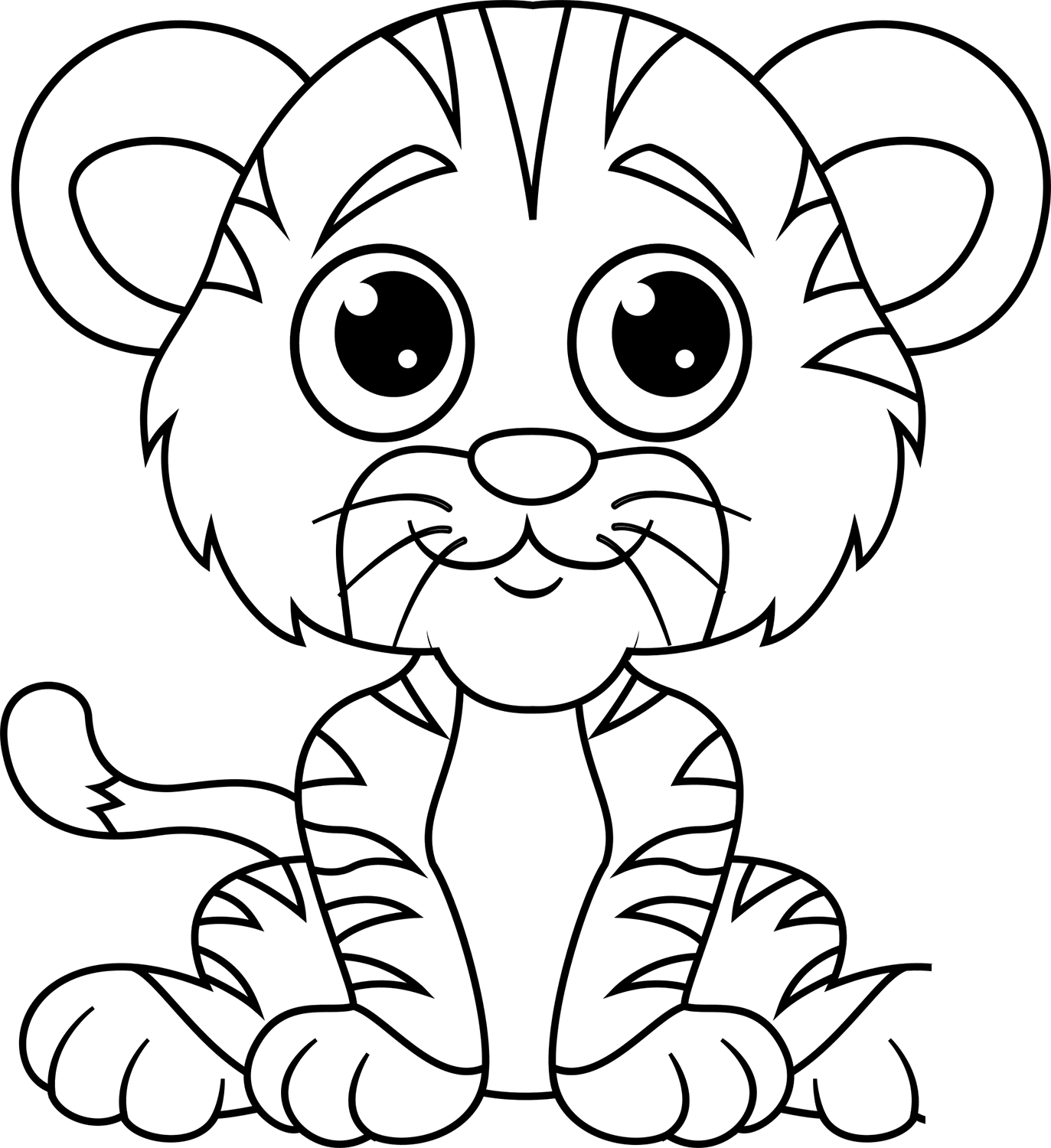 Desenho de Tigre para imprimir