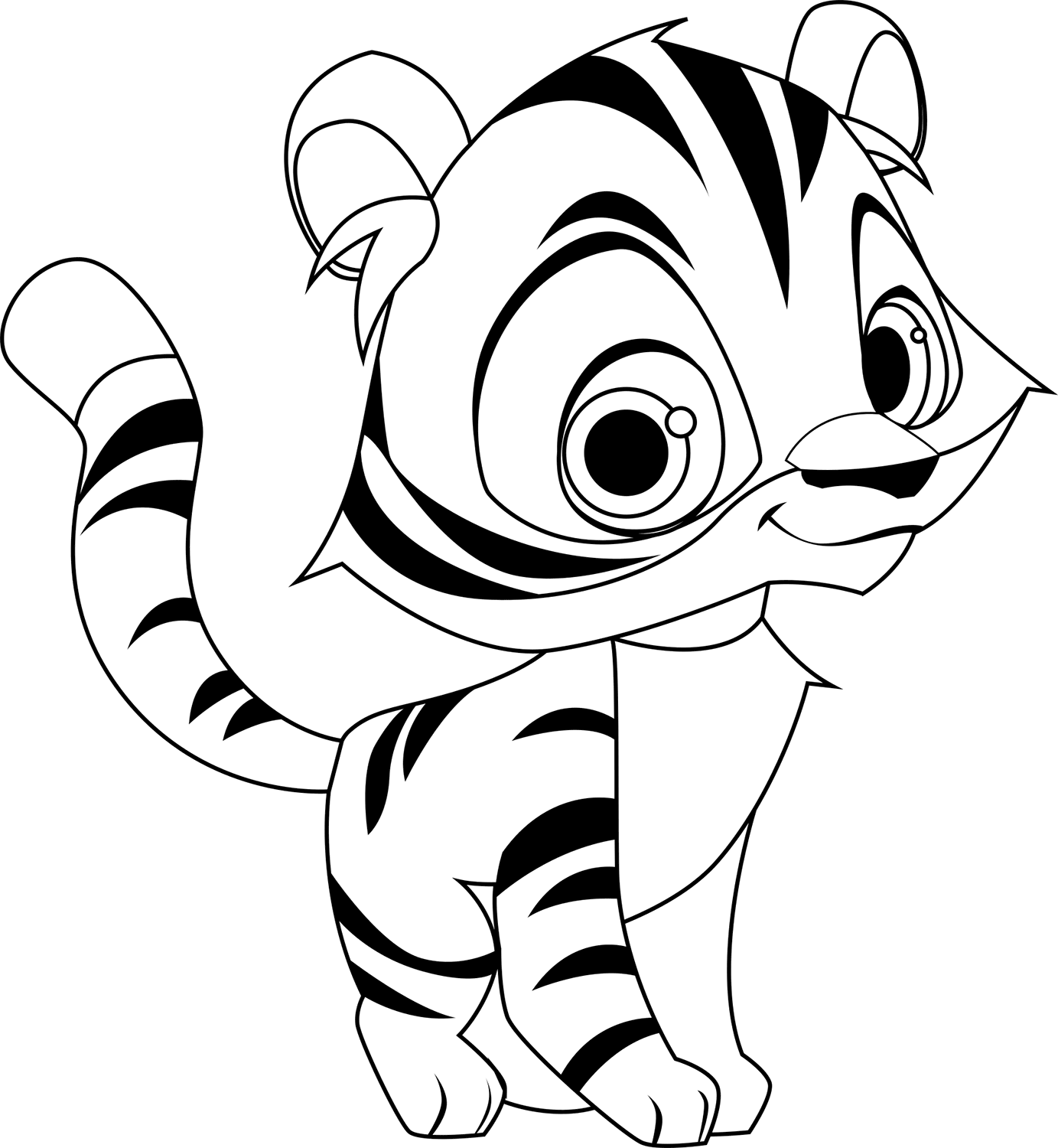Desenho de Tigre para imprimir