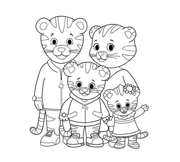 Desenho de Tigre para imprimir