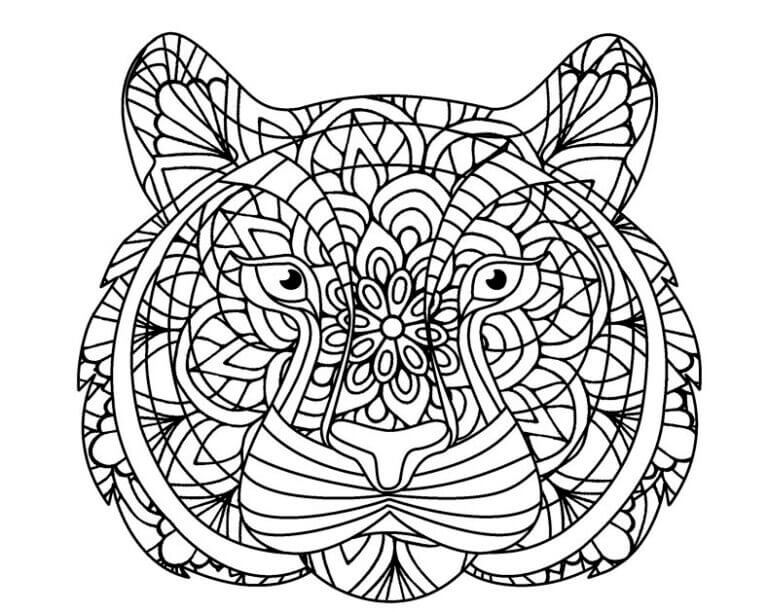 Desenho de Tigre para imprimir