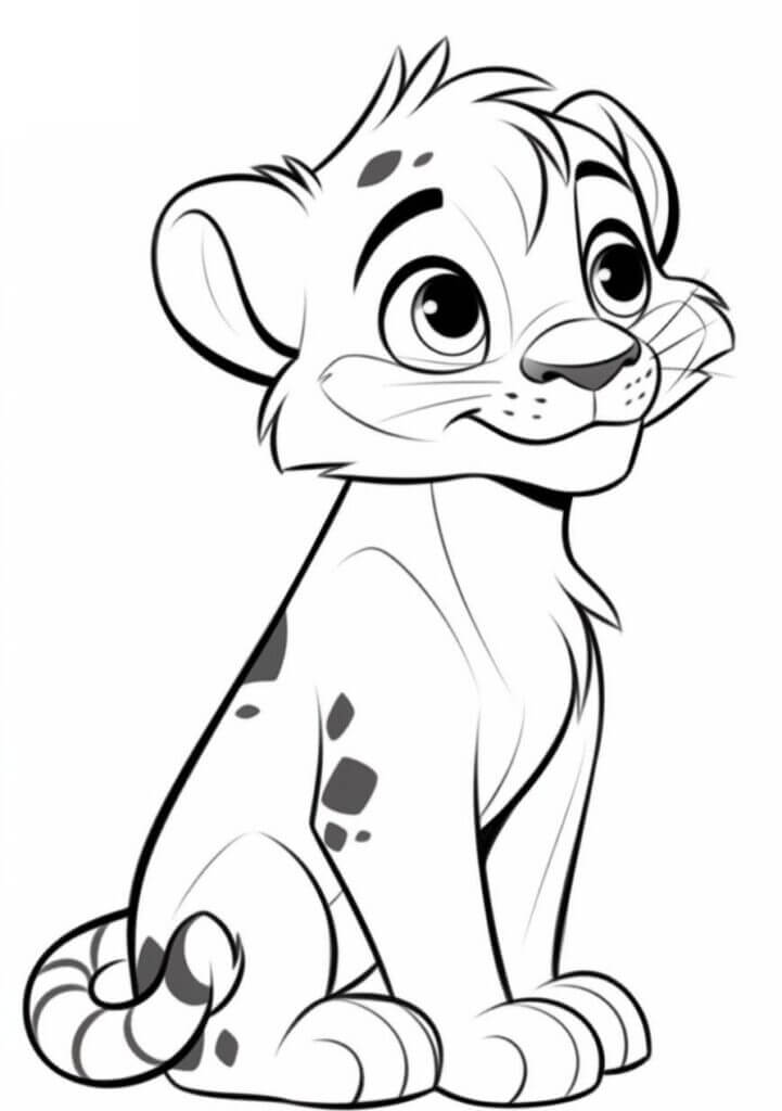 Desenho de Tigre para imprimir