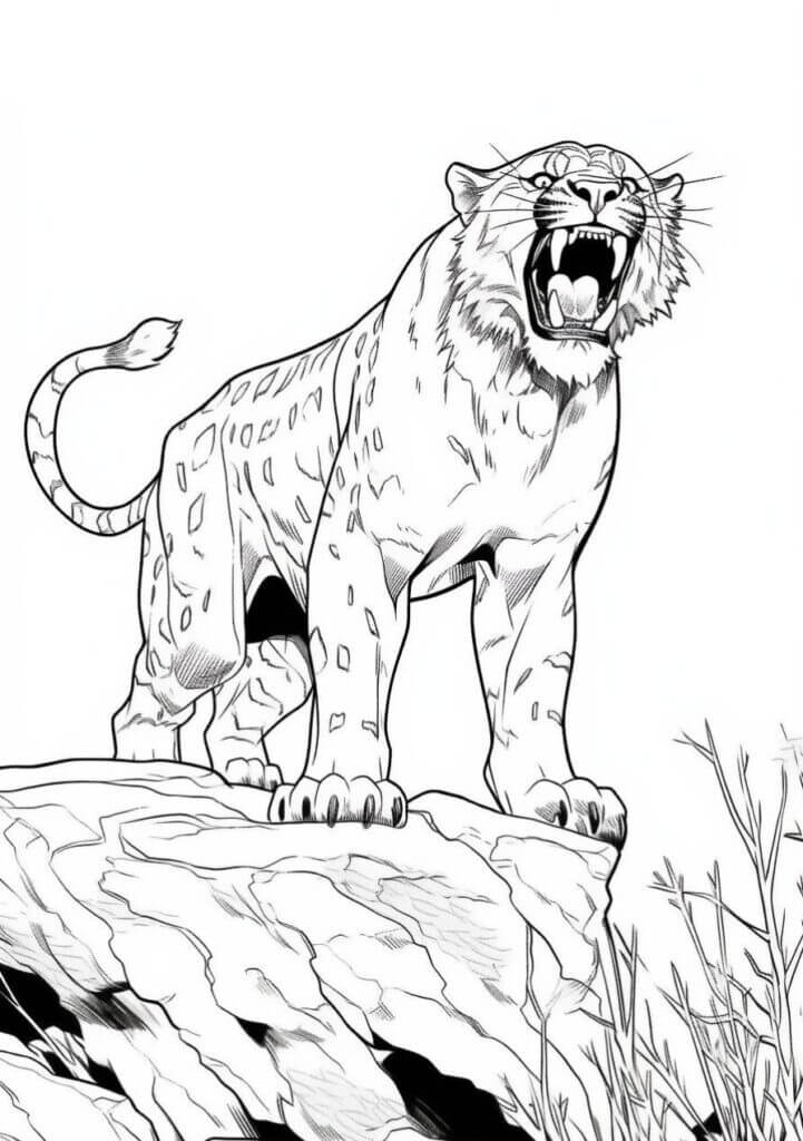 Desenho de Tigre para imprimir