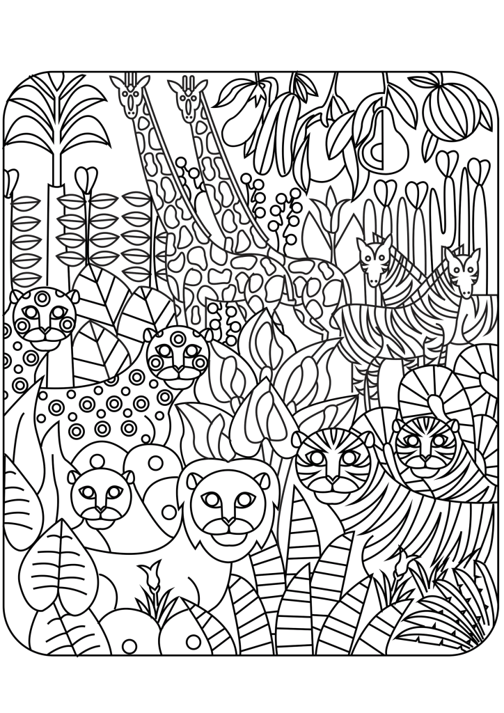 Desenho de Tigre para imprimir