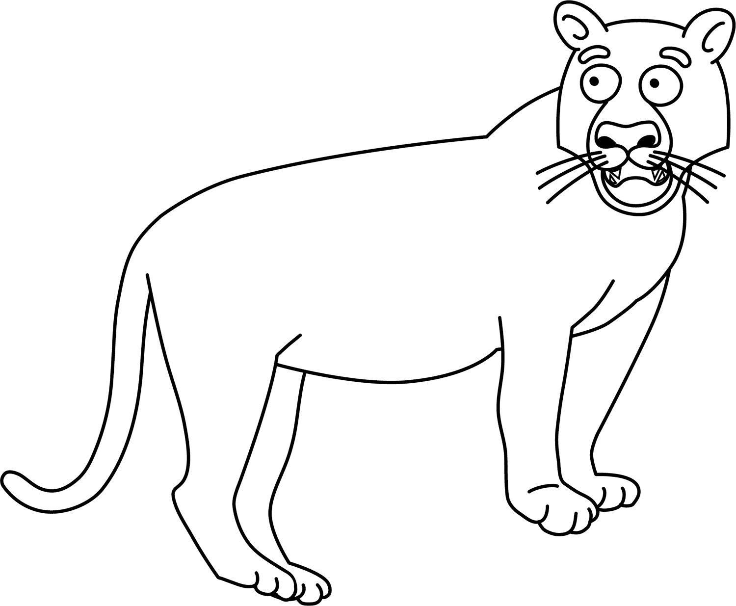 Desenho de Tigre para imprimir