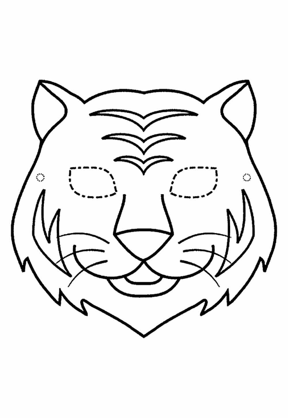 Desenho de Tigre para imprimir