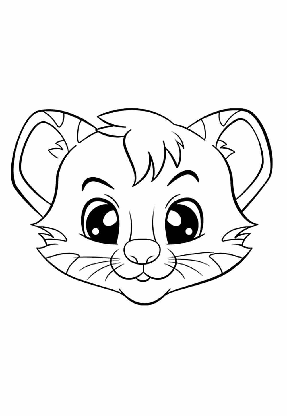 Desenho de Tigre para imprimir