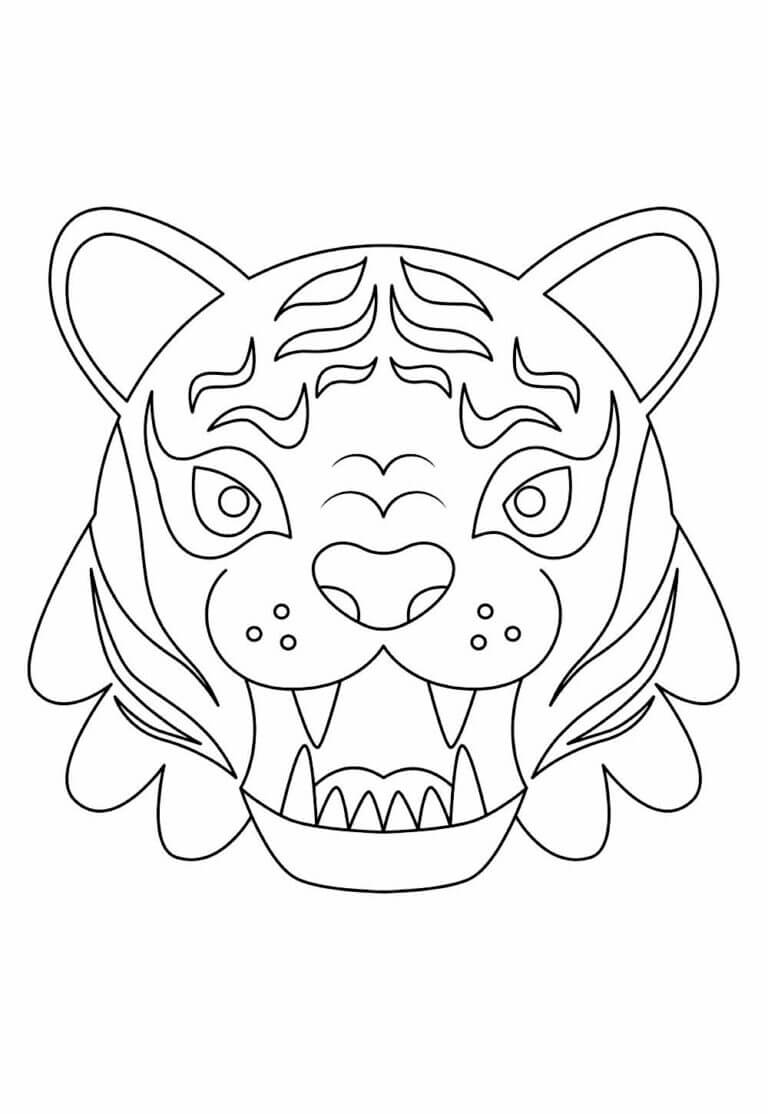Desenho de Tigre para imprimir