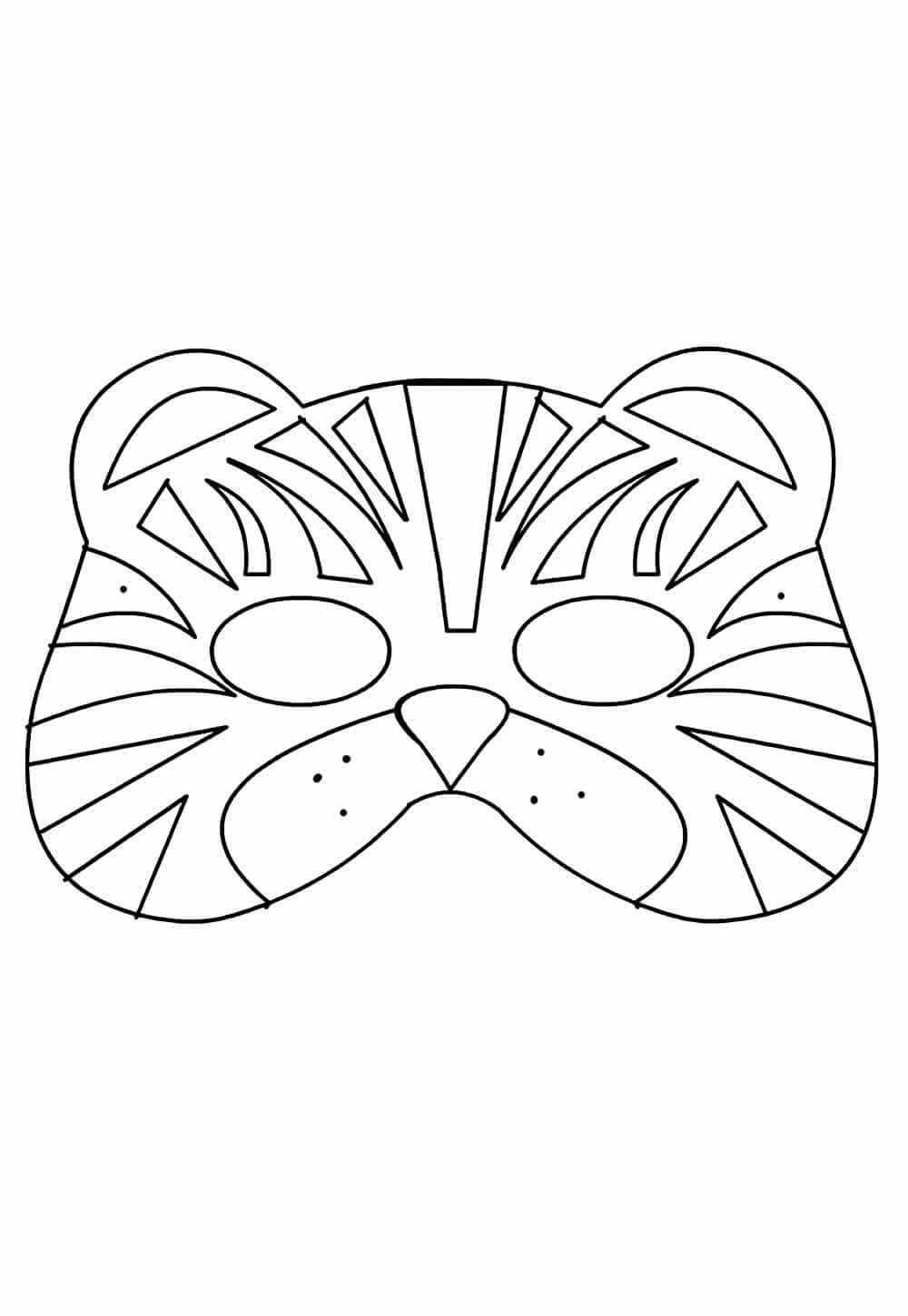 Desenho de Tigre para imprimir