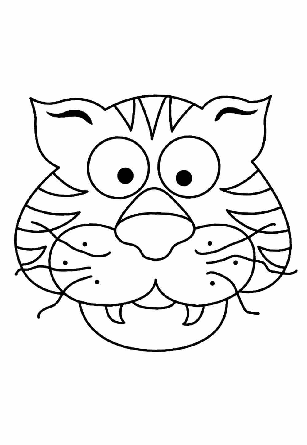 Desenho de Tigre para imprimir