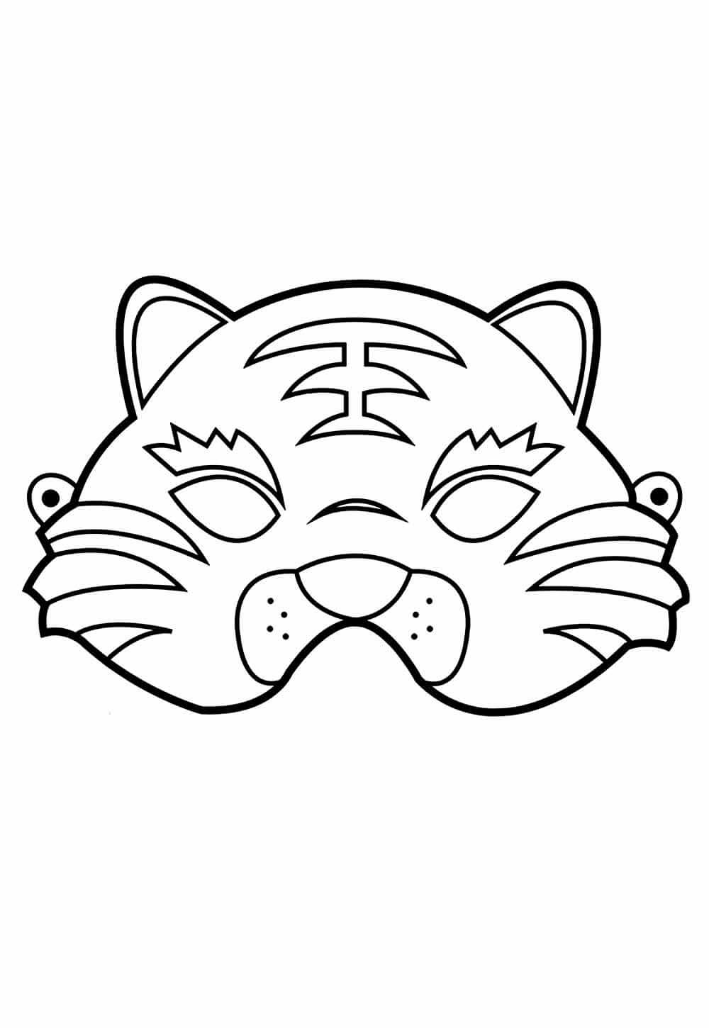 Desenho de Tigre para imprimir