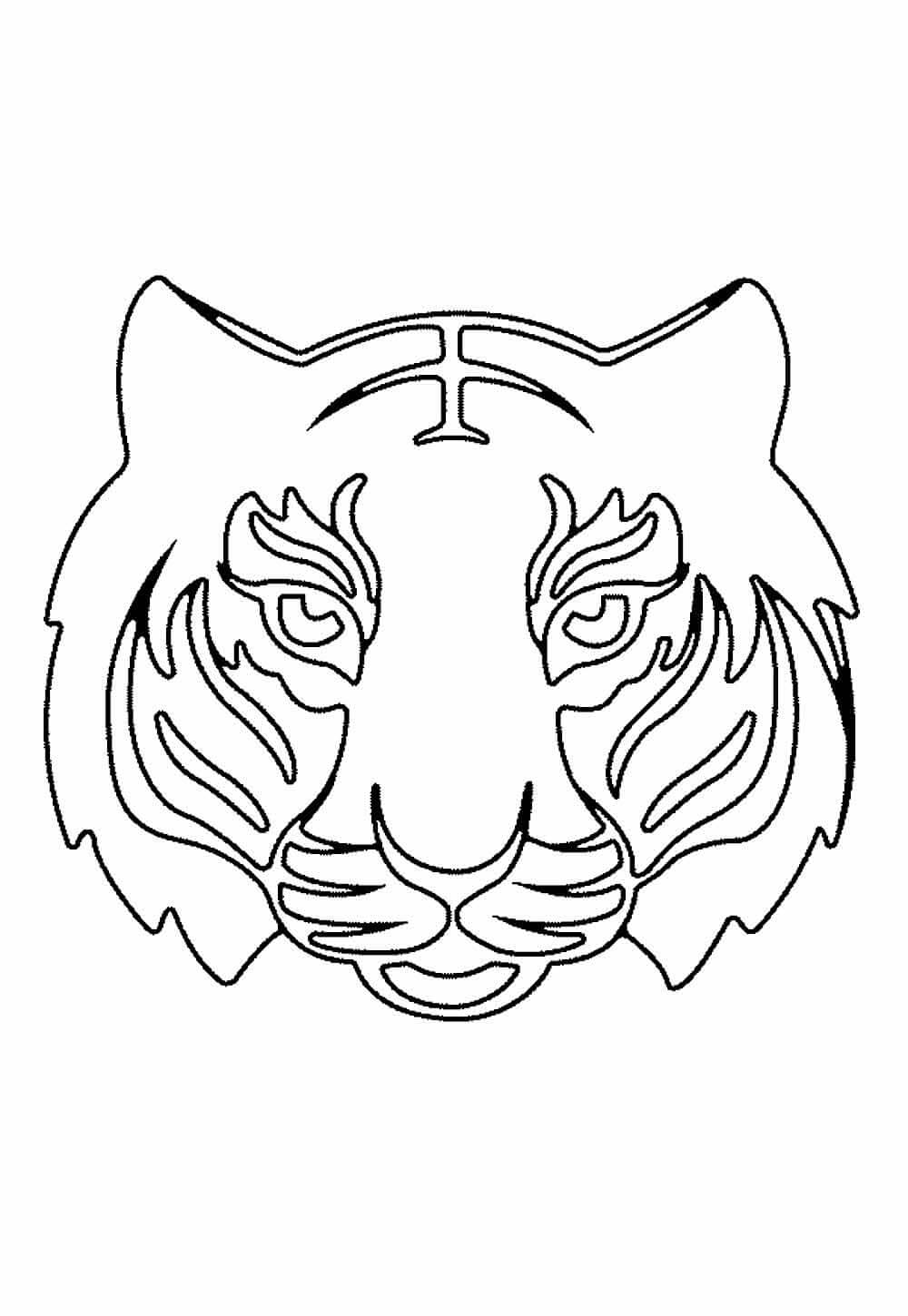 Desenho de Tigre para imprimir